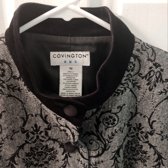 Covington Gray and Black Jacket Size 10 - Picture 6 of 6